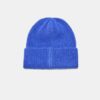 Gorro de punto acanalado con placa