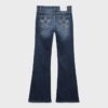Jeans acampanados con bolsillos bordados Jeans acampanados con bolsillos bordados