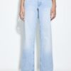 Jeans de cintura baja y pierna recta con presillas Jeans de cintura baja y pierna recta con presillas