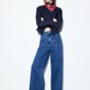 Jeans de pierna recta con bolsillos Jeans de pierna recta con bolsillos