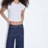 Jeans de pierna recta con bolsillos Jeans de pierna recta con bolsillos