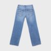 Jeans de pierna recta con doble botón metálico Jeans de pierna recta con doble botón metálico
