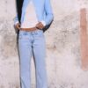 Jeans de talle bajo y corte recto Jeans de talle bajo y corte recto