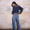 Jeans de talle bajo y corte recto Jeans de talle bajo y corte recto