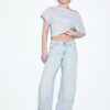 Jeans de talle bajo y pierna Wide Leg con detalle de estrella Jeans de talle bajo y pierna Wide Leg con detalle de estrella