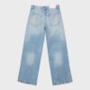 Jeans de talle bajo y pierna Wide Leg con detalle de estrella Jeans de talle bajo y pierna Wide Leg con detalle de estrella