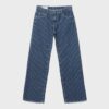Jeans holgados a rayas de cintura media Jeans holgados a rayas de cintura media