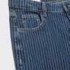 Jeans holgados a rayas de cintura media Jeans holgados a rayas de cintura media