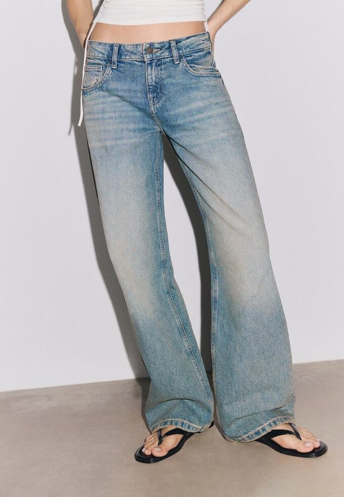 Jeans holgados de talle medio Jeans holgados de talle medio