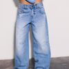 Jeans superholgados con estrellas laterales Jeans superholgados con estrellas laterales