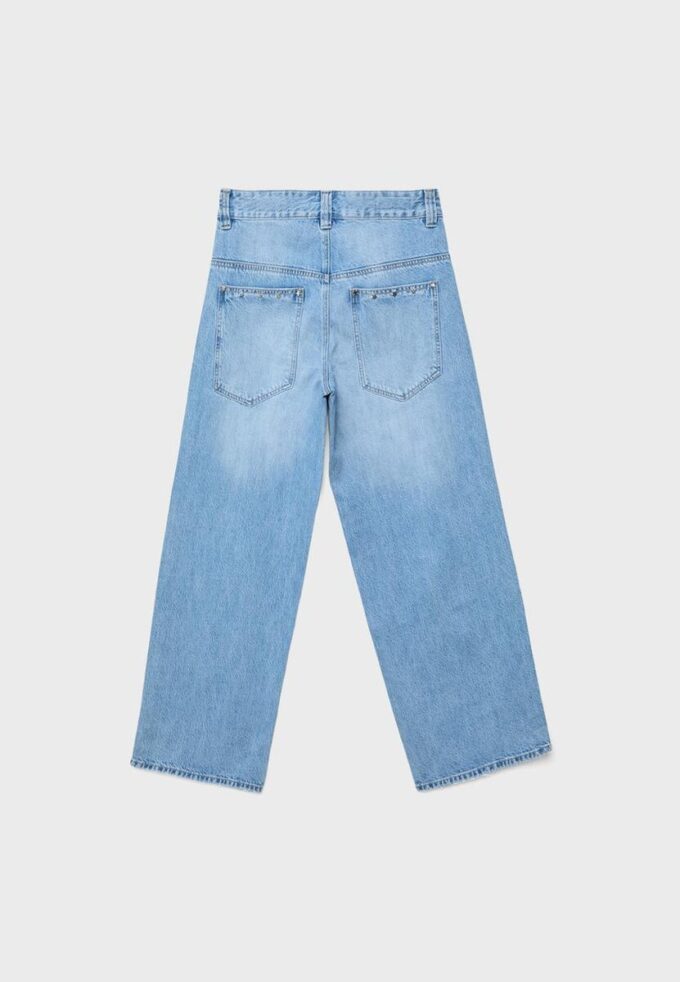Jeans superholgados con estrellas laterales Jeans superholgados con estrellas laterales