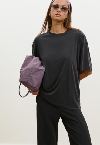 Jersey de cuello alto Oversize de tacto suave