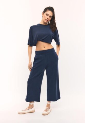 Jersey de cuello alto Oversize de tacto suave