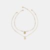 Juego de 2 collares impermeables con estrella y corazón