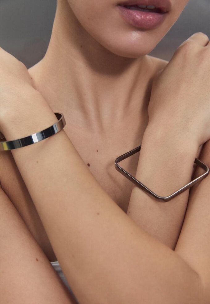 Juego de 2 pulseras combinadas impermeables