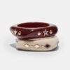 Juego de 2 pulseras con estrellas y brillantes