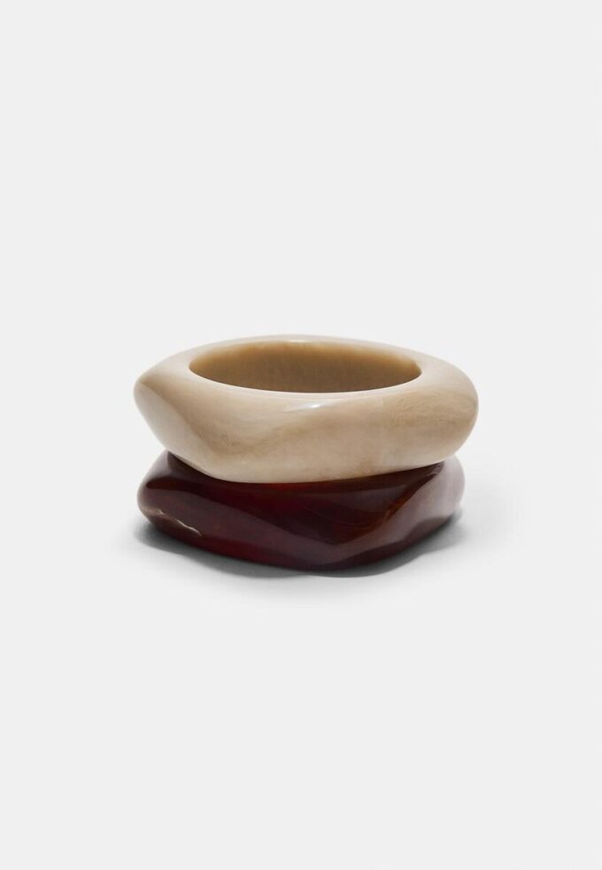 Juego de 2 pulseras rígidas
