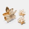 Juego de 3 broches de flores