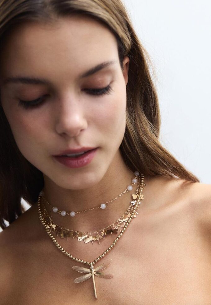 Juego de 3 collares de libélula