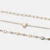 Juego de 3 collares Lariat Heart