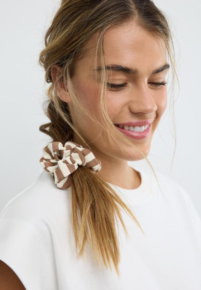Juego de 3 gomas para el pelo a rayas