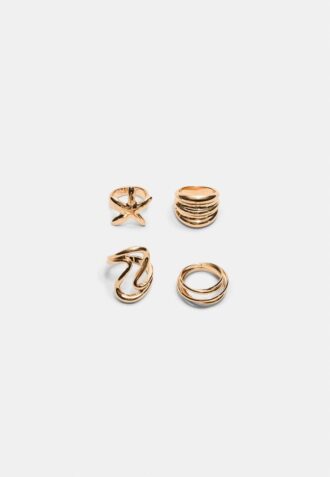 Juego de 4 anillos de estrella