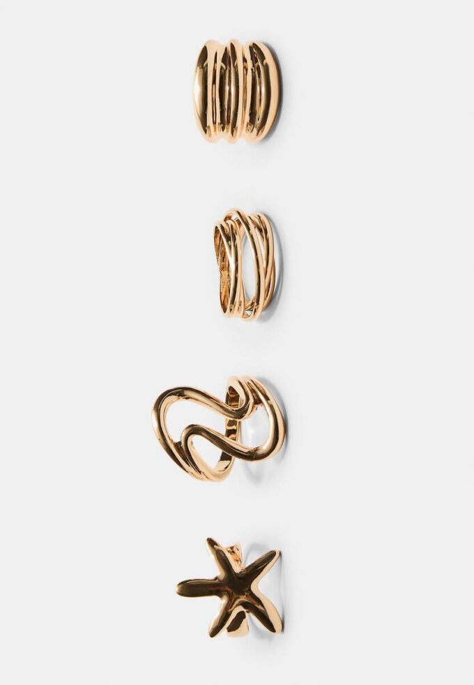 Juego de 4 anillos de estrella