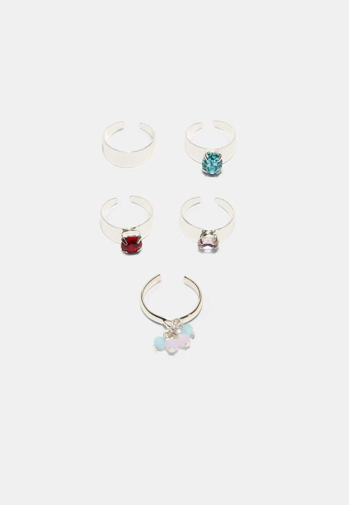 Juego de 5 anillos para los dedos de los pies Juego de 5 anillos para los dedos de los pies