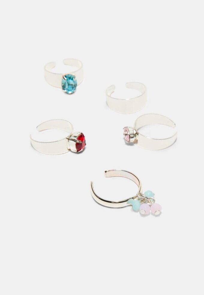 Juego de 5 anillos para los dedos de los pies Juego de 5 anillos para los dedos de los pies