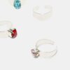 Juego de 5 anillos para los dedos de los pies Juego de 5 anillos para los dedos de los pies