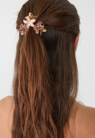 Juego de 6 mini pinzas para el pelo con forma de flor