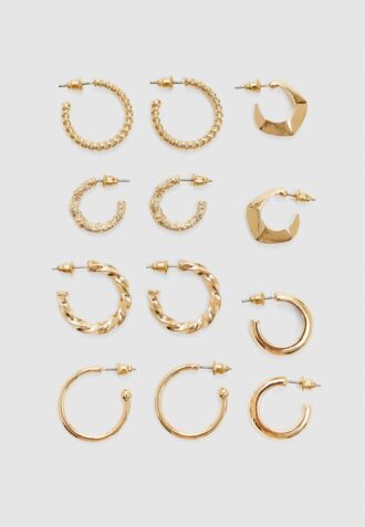 Juego de 6 pares de aretes básicos