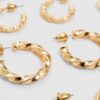 Juego de 6 pares de aretes básicos