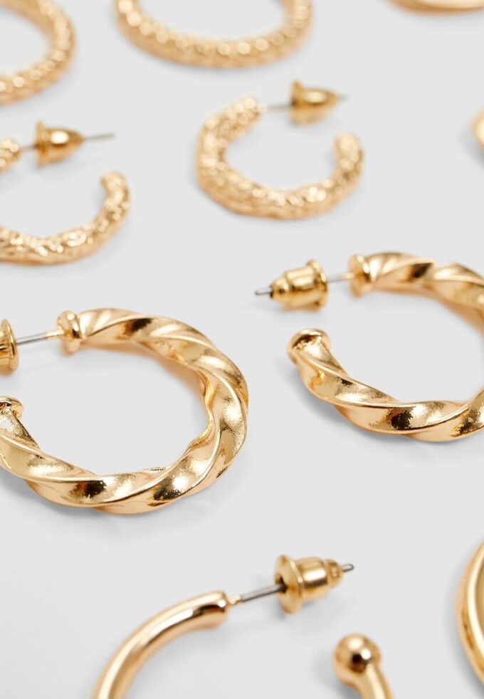 Juego de 6 pares de aretes básicos