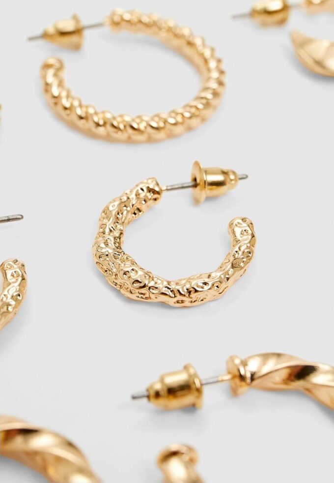 Juego de 6 pares de aretes básicos
