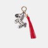 Llavero con charm de cebra