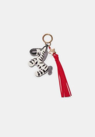 Llavero con charm de cebra