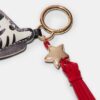 Llavero con charm de cebra