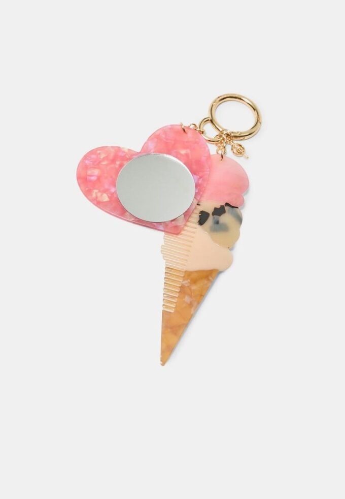 Llavero con charm de helado