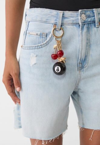 Llavero con charm número 8