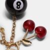 Llavero con charm número 8