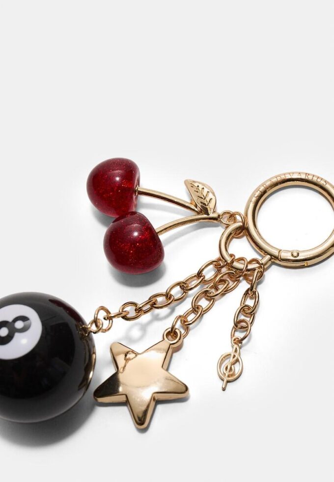 Llavero con charm número 8
