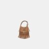 Llavero con charm para bolso con flecos