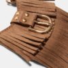 Llavero con charm para bolso con flecos