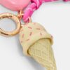 Llavero con dije de helado Llavero con dije de helado