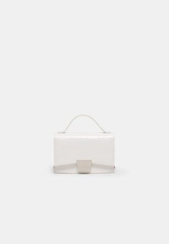 Mini bolso cruzado rígido con efecto coco Mini bolso cruzado rígido con efecto coco