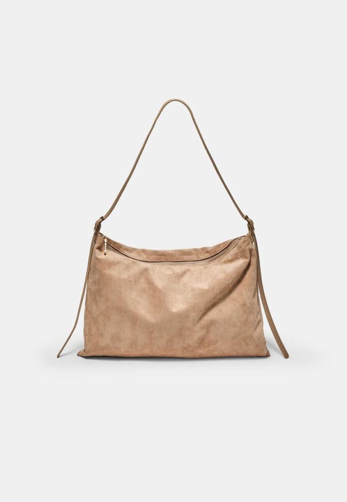 Mini bolso de hombro de Tacto suave con cremalleras Mini bolso de hombro de Tacto suave con cremalleras