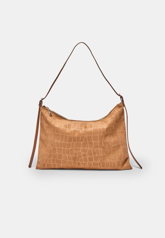 Mini bolso de hombro de Tacto suave con cremalleras Mini bolso de hombro de Tacto suave con cremalleras