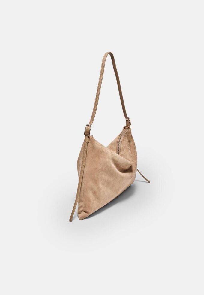 Mini bolso de hombro de Tacto suave con cremalleras Mini bolso de hombro de Tacto suave con cremalleras
