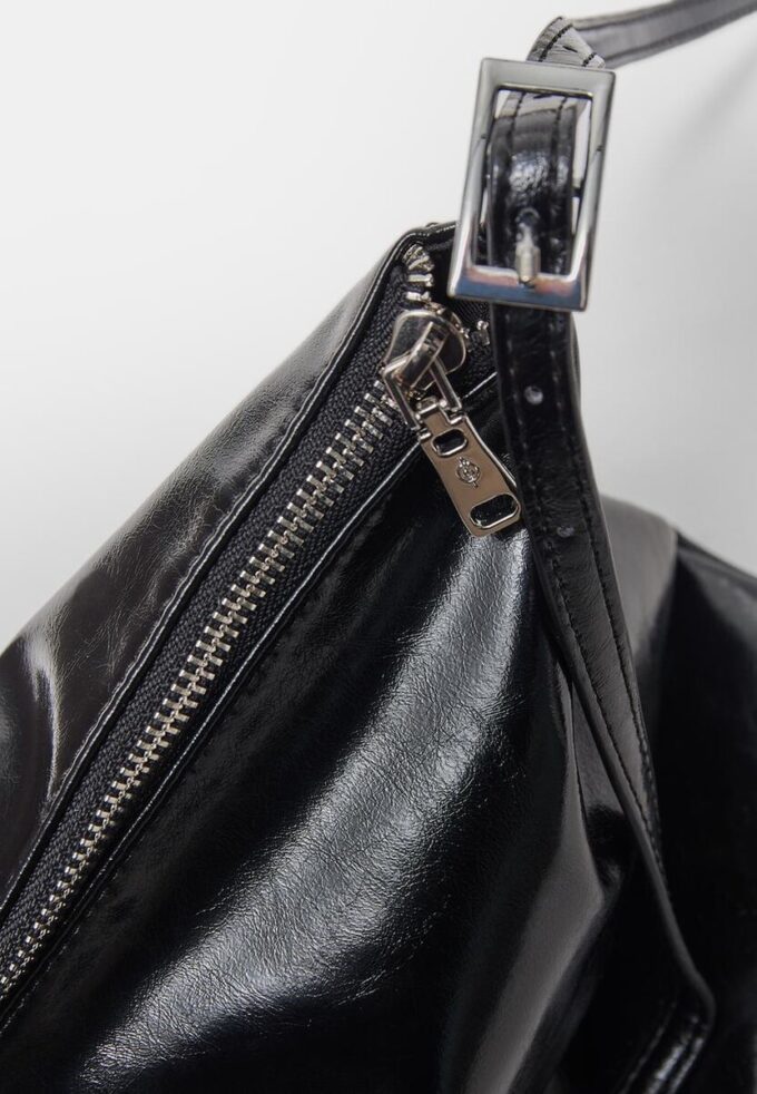 Mini bolso de hombro de Tacto suave con cremalleras